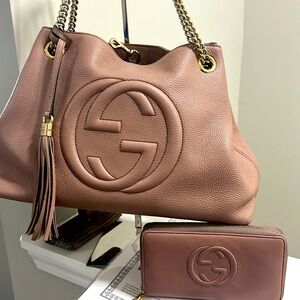 Gucci Soho Chain Strap Bag w/ Wallet